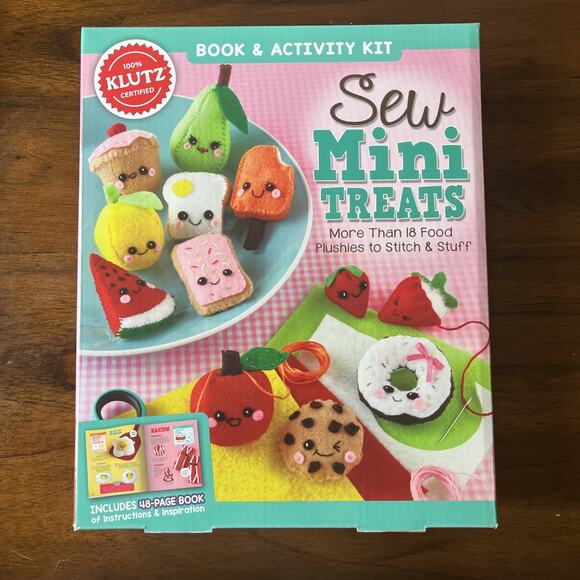 "Klutz Sew Mini Treats Book & Kit" Kids Craft Fiber Thread Cute Kawaii Creative - Picture 1 of 4